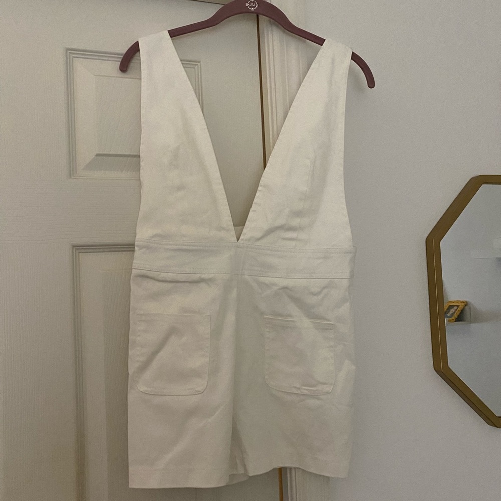 White short overalls